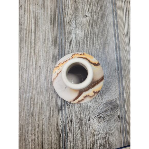 Vintage Nemadji Pottery Vase 3-1/2" High - Picture 3 of 4